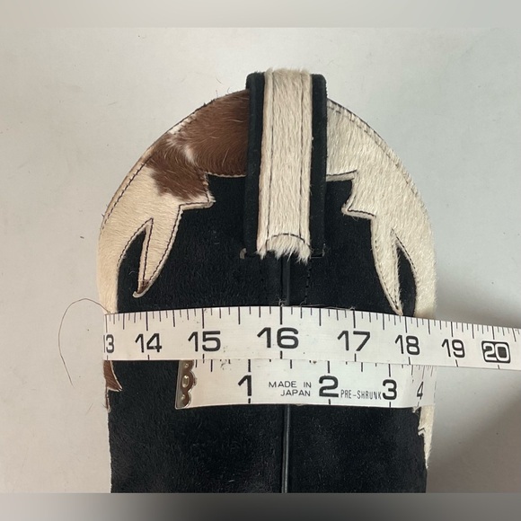 Vintage Larry Mahan Cow Hair Cowgirl Pony Boots 8 B - Picture 3 of 16